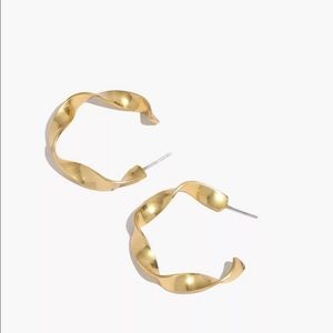 Madewell Ribbon Hoop Earrings